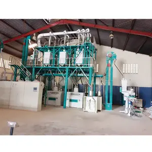 Hongdefa Uganda Branch Office 50t/24h maize milling machine running in Kampala