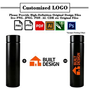 Wholesale Custom Logo 304 Stainless Steel Temperature Display Water <b>Bottle</b> for Meeting Business Promo Gifts Vacuum Straight Cup - Product Image 3