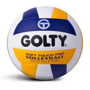 All'ingrosso di alta qualità ufficiale formato Soft Touch Logo personalizzato interno PU PVC palle da pallavolo