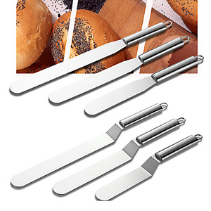 Spatola Lunga in Acciaio Inox di Alta Qualità e Coltello Semplice per Torte per Uso Domestico e Pasticceria - Product Image 1