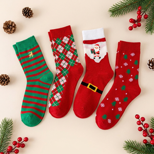 <span class=keywords><strong>Calcetines</strong></span> Navideños de Algodón Jacquard 200N al por Mayor, 4 Estilos: Santa, <span class=keywords><strong>Grinch</strong></span>, Muñeco de Nieve, Árbol, <span class=keywords><strong>Calcetines</strong></span> Navideños Novedosos para Adultos - Product Image 6