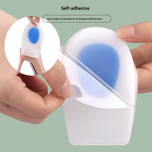 Coussinets de talon pour soulager la douleur au talon, inserts en <span class=keywords><strong>silicone</strong></span> durables pour fasciite plantaire, éperons calcanéens, <span class=keywords><strong>tendinite</strong></span> d'Achille - Product Image 5