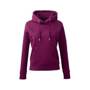 Pull à capuche en molleton tricoté doux pour femme, avec poche avant, cordon de serrage, respirant, écologique, doublé, confortable, décontracté - Product Image 1