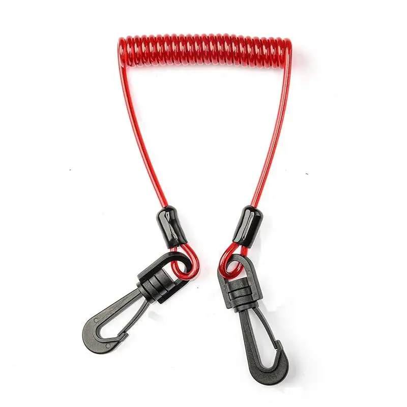 Aangepaste Kleurrijke Trail Universele Kill Switch Sleutel Set Nood Rode Spoel Lanyard Key Clip Voor Veiligheidsbescherming