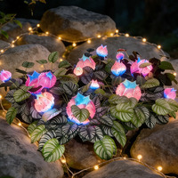LED IP65 Simulierte Leuchtende Blumen Glühende Rasen-Landschaftsbeleuchtung mit Geheimnisvollem Fantastischem Design