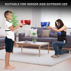 <span class=keywords><strong>Laser</strong></span> tag Guns Set Trò chơi bắn súng cho trẻ em với kỹ thuật số LED điểm hiển thị Áo ghi lê cho thanh thiếu niên nhựa vest <span class=keywords><strong>Receiver</strong></span> - Product Image 4