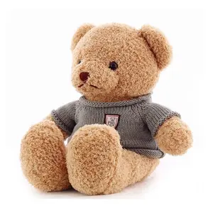 Grosir boneka teddy bear mainan mewah-Produsen Grosir Sweater Boneka Teddy Bear Boneka Cuddle Beruang Teddy Bear Mainan Plush Hadiah Pernikahan