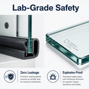 <span class=keywords><strong>Hotte</strong></span> à fumées canalisée sur mesure de 1,2 m avec armoire de rangement, entièrement en acier, pour laboratoire chimique, type ASHRAE 110 USA, vente en gros - Product Image 3