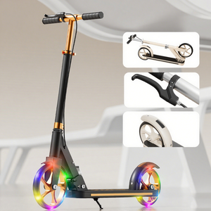 Offre Spéciale Scooter pliable en aluminium à 2 roues pour enfants de 5 à 18 <span class=keywords><strong>ans</strong></span> Pédale Push Foot Scooter Cadeau d'extérieur pour garçons filles en alliage - Product Image 2
