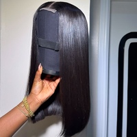 Pelucas sin pegamento 100% cabello humano virgen vietnamita liso con cierre de encaje, cabello birmano indio rizado con cutícula alineada, peluca frontal de encaje HD fino