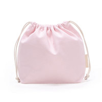 Vente en gros de sac à cordon avec logo personnalisé fourre-tout en toile portable à couture à la mode usage quotidien shopping stockage de cadeaux solide