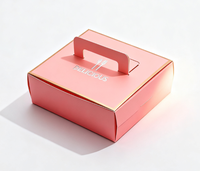Boîte d'expédition en papier kraft portable à faible MOQ pour cadeaux, mariages, fêtes, emballage de gâteaux, impression personnalisée, pour chips, sushis, écologique, vente en gros