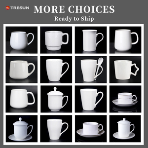 Vente en gros de tasses à thé en céramique de 12 oz avec logo personnalisé pour les restaurants, utilisation en camping, passe au micro-ondes - Product Image 6