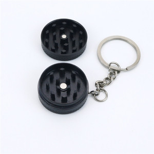 Custom 30mm Zinc Alloy Double Layer Keychain Grinder Herb Smoking Accessories - Product Image 2