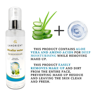 <span class=keywords><strong>Aloe</strong></span> <span class=keywords><strong>Vera</strong></span> Démaquillant naturel doux Hydratant Nettoyage en profondeur du visage Yeux Lèvres Démaquillant <span class=keywords><strong>Eau</strong></span> micelle pour femme - Product Image 5