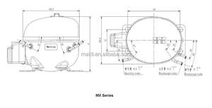 <span class=keywords><strong>Compresor</strong></span> de Refrigeración de Propano GQR80U SIKELAN 220V LBP para Refrigerador Doméstico, Hermético, Reciprocante, <span class=keywords><strong>1</strong></span>/3 <span class=keywords><strong>HP</strong></span> - Product Image 5