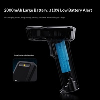 Escáner de Código de Barras Inalámbrico Comet Negro para Supermercados, Logística y Cajas Registradoras, con Escaneo de Códigos QR, Certificado CE, Fácil Operación, en Stock