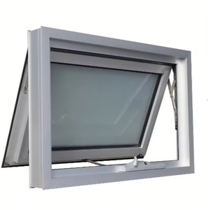 Nhà Máy Trực Tiếp Tráng Kính Đu Mở Mái Hiên Cửa Sổ Nhôm Bản Lề Dọc Cửa Sổ Cửa Sổ Cửa Louver Cho Bên Ngoài - Product Image 1