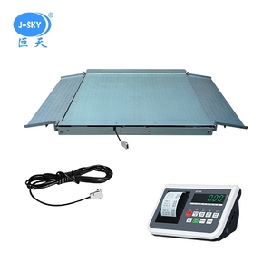 J-sky 견고한 전자 플랫폼 저울 200-600kg 산업용 및 농업용 LCD 디스플레이 디지털 플로어 스케일 - Product Image 4