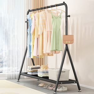 <span class=keywords><strong>Porte</strong></span>-vêtements métallique à tringle unique de haute qualité, <span class=keywords><strong>grande</strong></span> capacité, avec crochets et étagère inférieure - Product Image 5