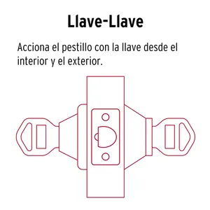 Master con 24 unità in ottone brillante chiavistello a chiave, chiave a punta, HERMEX - Product Image 2