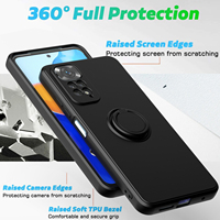 Fabriek Groothandel Siliconen Tpu Met Ringdoek Binnenin Telefoon Achterkant Hoesje Voor Xiaomi Redmi Note 11 Pro Plus Note 11S Poco X3