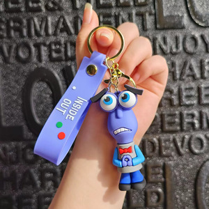 3D Anime Figures Doll Brain Agent Team <strong>INSIDE</strong> OUT Cartoon Keychain Car Keychain Ring Pendant Animation Action Figure Small Gift - Product Image 2