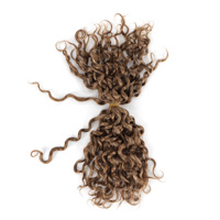 # 30 SDD Cabello Humano Remy Brasileño al por Mayor para Trenzas Boho, 100g, 18 Pulgadas, Rizado Profundo, Rizado Afro, Trama Doble a Máquina