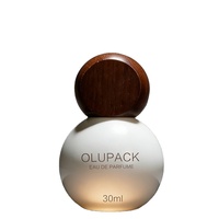 Faible MOQ, Nouveau Design, Flacon de Parfum Transparent en Forme de Boule de 30ml, 50ml, 80ml, 100ml, Vide avec Pompe Vaporisateur