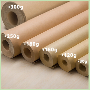 Rame de feuilles de papier kraft sur mesure, <span class=keywords><strong>éco</strong></span>logique, recyclable, haute résistance à la traction, surface lisse, pour emballage - Product Image 2