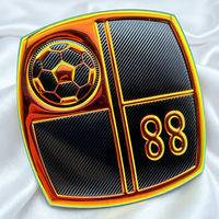 Badges de logo en TPU 3D embossé de qualité supérieure pour les maillots de football, les kits d'équipe et les vêtements de supporters