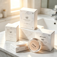 Boîte d'emballage cosmétique personnalisée en carton blanc avec double insert et fond à verrouillage, petite boîte en papier, vente en gros, design sur mesure