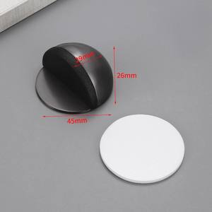 Butée de <span class=keywords><strong>porte</strong></span> moderne en acier inoxydable avec tampon en caoutchouc, installation sans perçage, <span class=keywords><strong>cale</strong></span> de <span class=keywords><strong>porte</strong></span> anti-collision pour la maison, le bureau et l'hôtel - Product Image 4