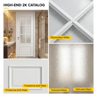 Porte française AOSTTER insonorisée à double vitrage en PVC blanc, porte intérieure, entrée de salle de bain, porte coulissante intérieure