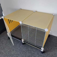 Cage à lapins extra-large, solide, de luxe, moderne, 50 lb, avec plateau amovible, en fer et plastique durables, pour chats et lapins, OEM ODM