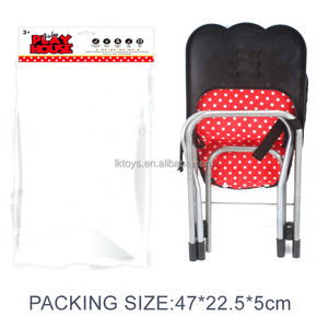 Chaise haute pliable Lucky Toys pour poupées jusqu'à la taille d'une poupée, mobilier pour poupées, chaise haute d'alimentation pour poupées - Product Image 5