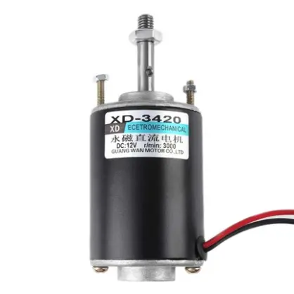 Electronic element XD-3420 12V/24V 3500/7000RPM 30W 2-3.7A 8mm Diameter DC high speed regulating motor silent motor