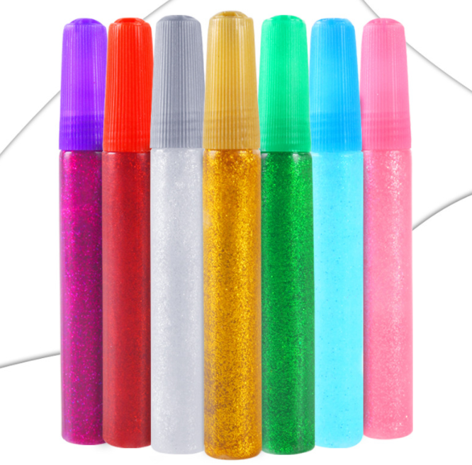 Блестящий клей, моющийся Блестящий художественный клей, жидкий клей, необходимые товары для слайма, изготовления слаймов, декоративно-прикладного искусства