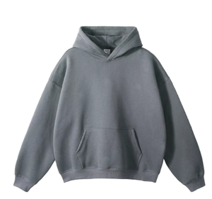 Dropshipping Sweatshirts à capuche personnalisés à la mode Impression en gros 100% coton Hommes Oversize Heavy Weight Hoodie Blank - Product Image 2