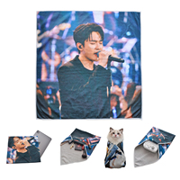 Tissu d'emballage pour appareil photo en polyester imprimé sur mesure, motif personnage d'anime ou photo de célébrité, auto-adhésif, cadeaux d'usine OEM