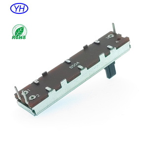 Potenciómetro deslizante mono de película de carbono personalizado de 20mm, 30mm, 45mm, 60mm de recorrido, 10k, 10kb, 10ka, 50k, 100k ohmios, 30mm 10k para audio - Product Image 5