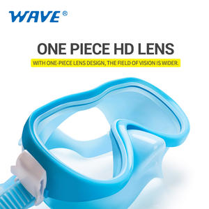 लहर स्नोर्कल मुखौटा सेट नई आगमन बेचने सिलिकॉन स्कूबा डाइविंग स्नॉर्कलिंग Freediving सूखी शीर्ष स्नोर्कल सेट - Product Image 2