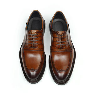 Chaussure formelle moderne à bout pointu Chaussures habillées faites à la main en cuir véritable - Product Image 4