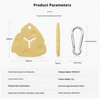 Sac de rangement en silicone en forme de fromage BPlus pour sacs à déjections canines, boîte de rangement idéale pour les promenades en extérieur et les accessoires pour animaux de compagnie