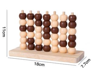 Jeu d'échecs en trois dimensions en bois à quatre dimensions Nouvel outil interactif d'éducation précoce parent-enfant Batailles pour deux personnes pour enfants - Product Image 6