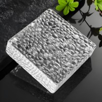 Brique de verre solide ultra-transparente, résistante au feu, aux chocs et aux UV, pour la construction de villas de luxe, escaliers et pavés de sol