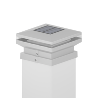Nouveau modèle Design étanche LED lampe de jardin solaire en aluminium blanc chaud pour paysage extérieur pelouse sol voie pieu décor