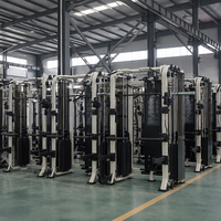 Machine Smith multifonctionnelle commerciale en gros avec rack de musculation et pile de poids de 130 kg – Équipement de force pour salle de sport – Prix usine