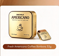 Bonbons au café sans sucre, haute teneur en caféine, saveur Americano Espresso, en boîte métallique portable pour le bureau et la conduite – Offre Spéciale