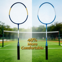 Raquettes de badminton en alliage d'acier léger, vente directe d'usine, durables, de haute qualité, haute rigidité, personnalisation pour les débutants, sport